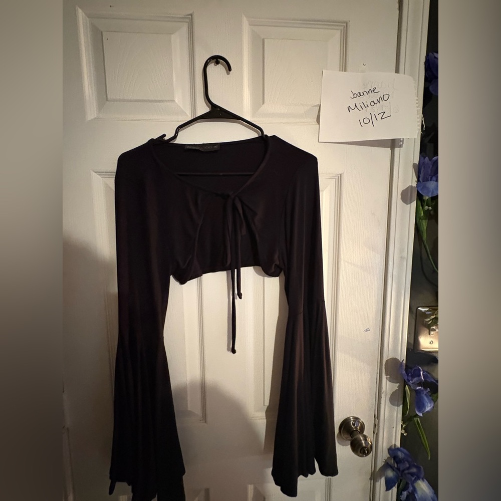 Foxblood Mega Bell Sleeve bolero